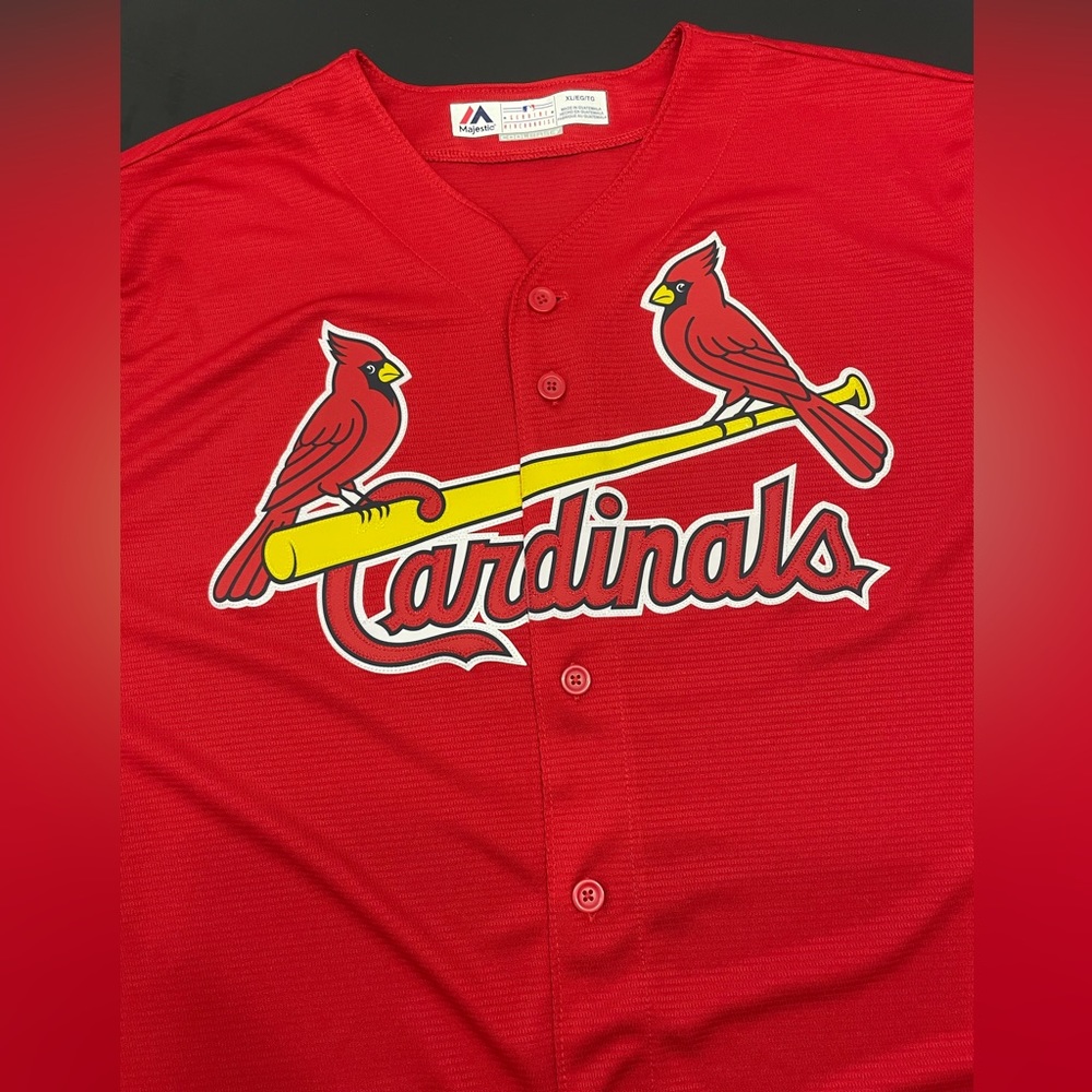 St. Louis Red Cardinals Printed Majestic Jersey size XL